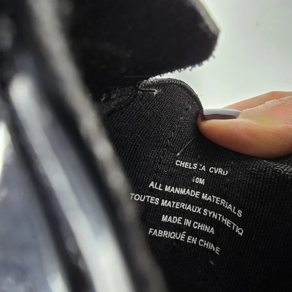 London Fog Sleek Black Chelsea Rain Boots Size 10M - Picture 3 of 7